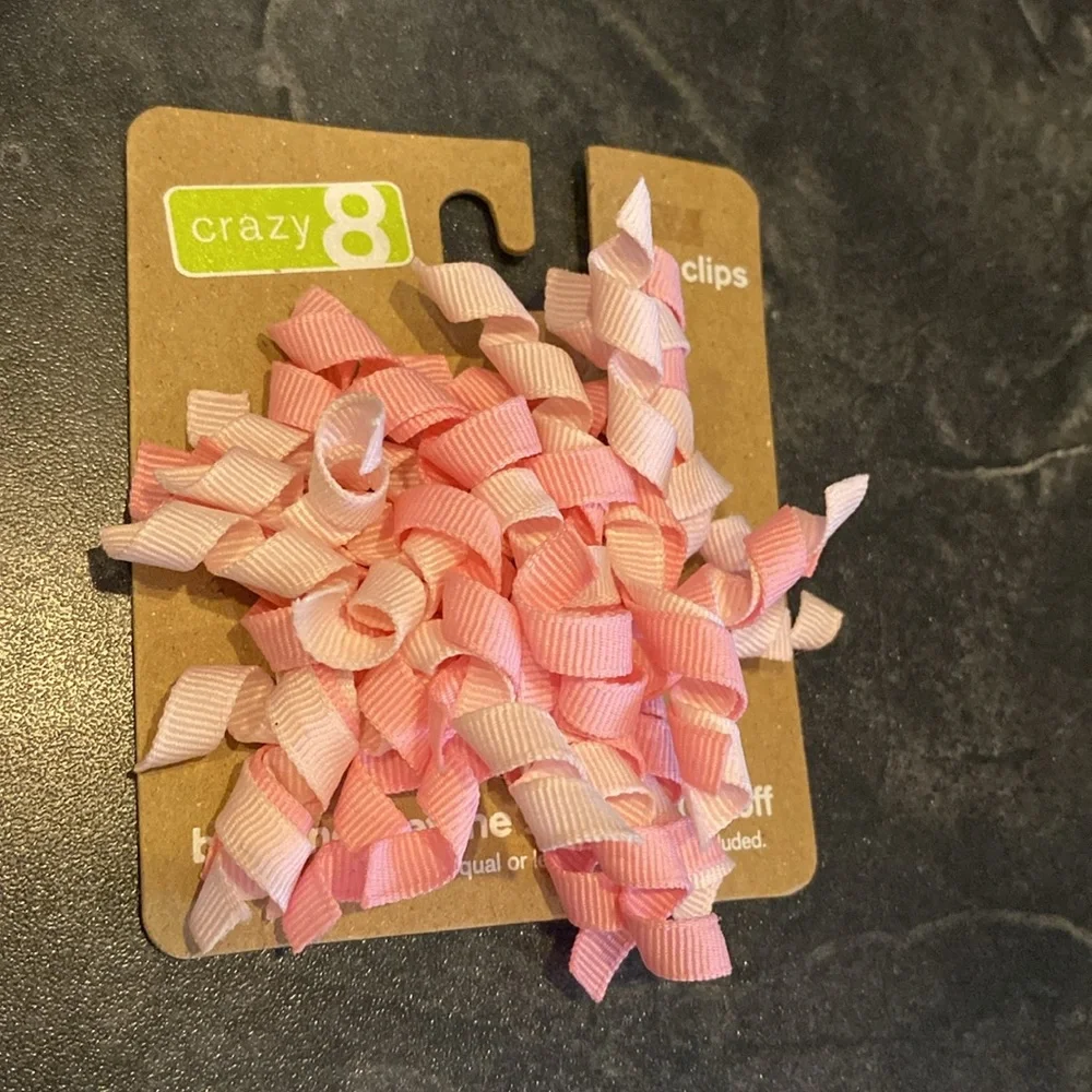Crazy 8 Curl Ribbon 🎀 Hair Clip/Barrettes